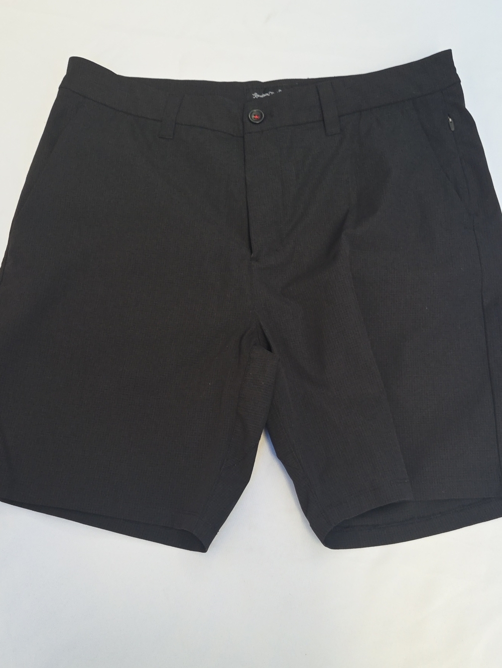 Men's Black Flat-Front Shorts - Unbranded Comfort Fit